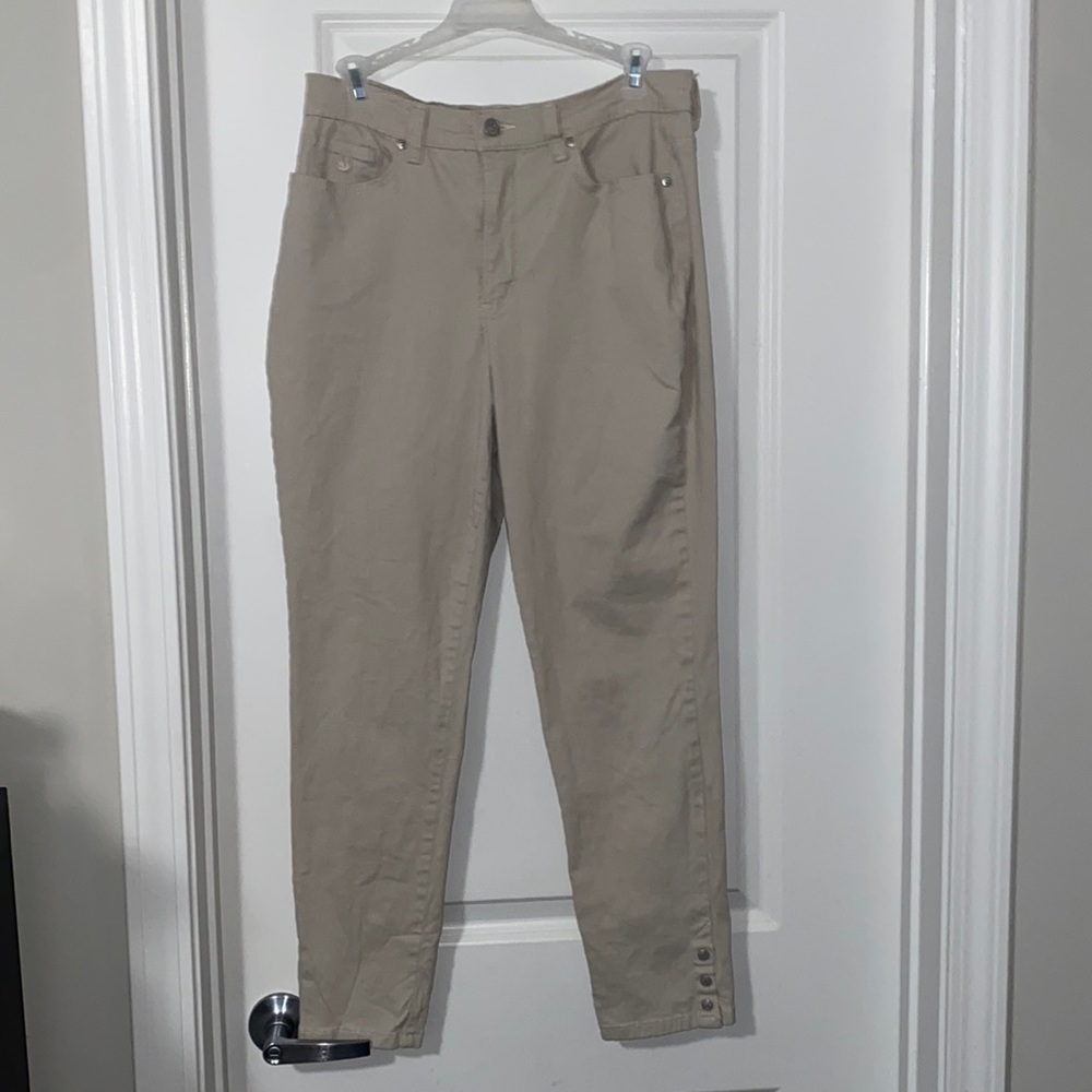 Gloria Vanderbilt Size 10 Beige Jeans